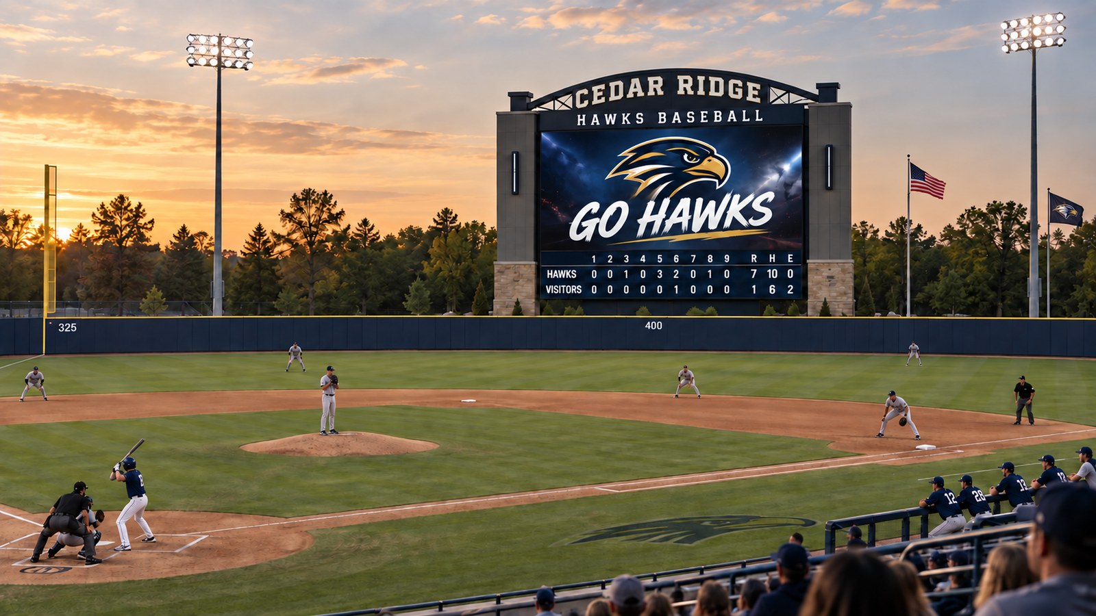 Baseball Field Videoboard and Scoring