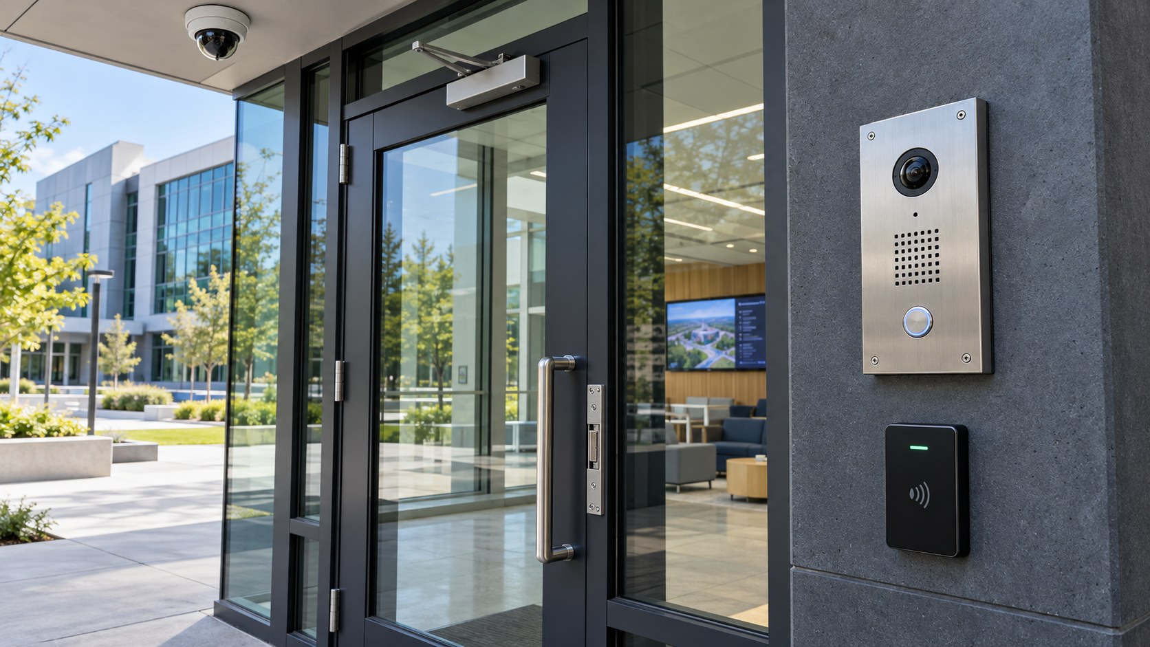 Secured Vestibule Intercom and Lobby Display