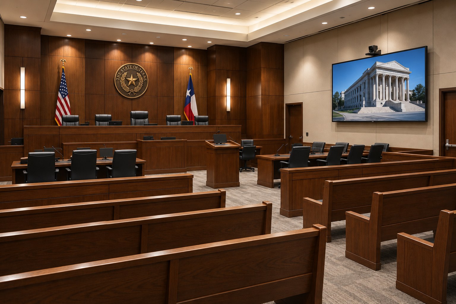 Courtroom Remote Appearance and Display