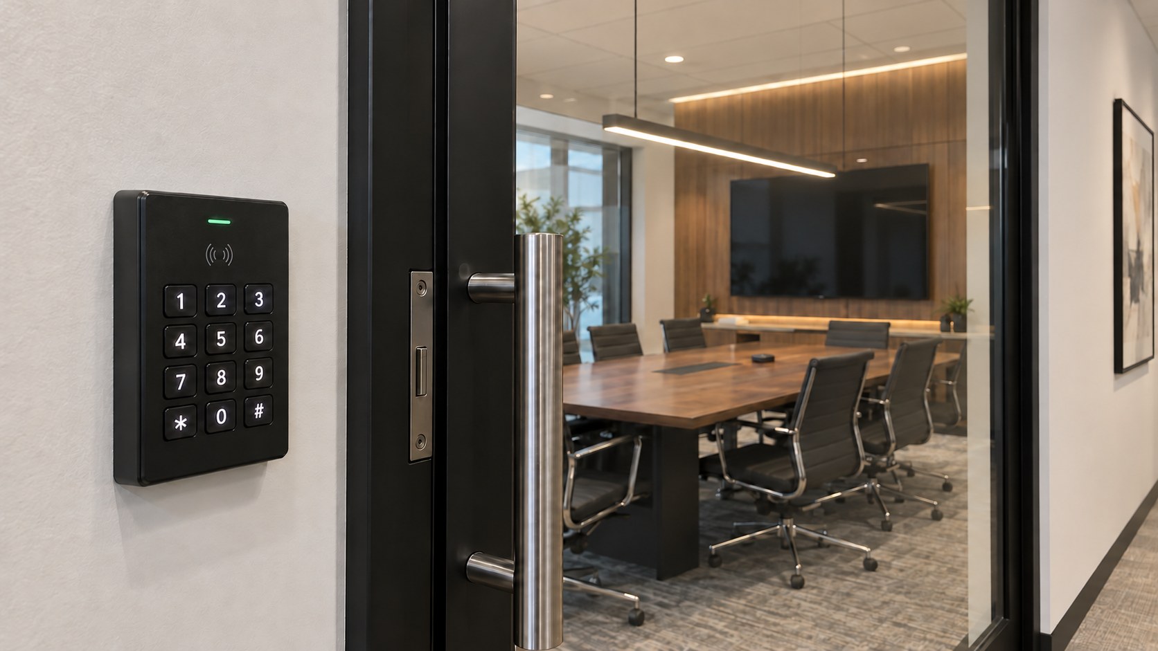 Conference Room Access Keypad and Reader