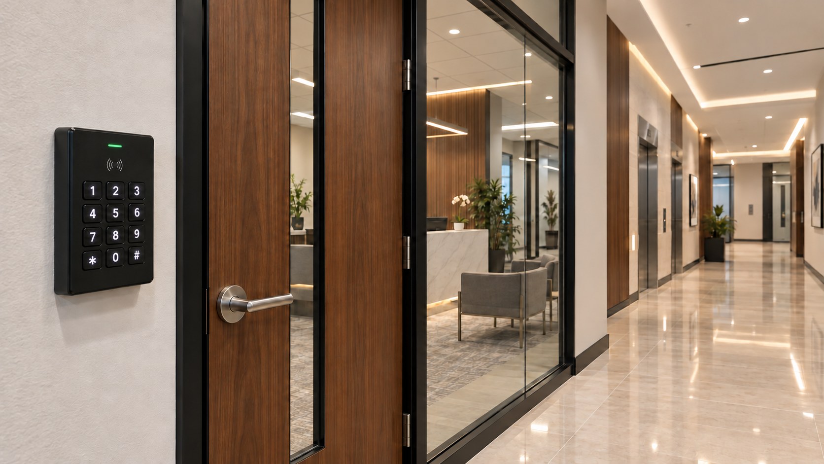 Suite Entry Keypad and Credential Reader